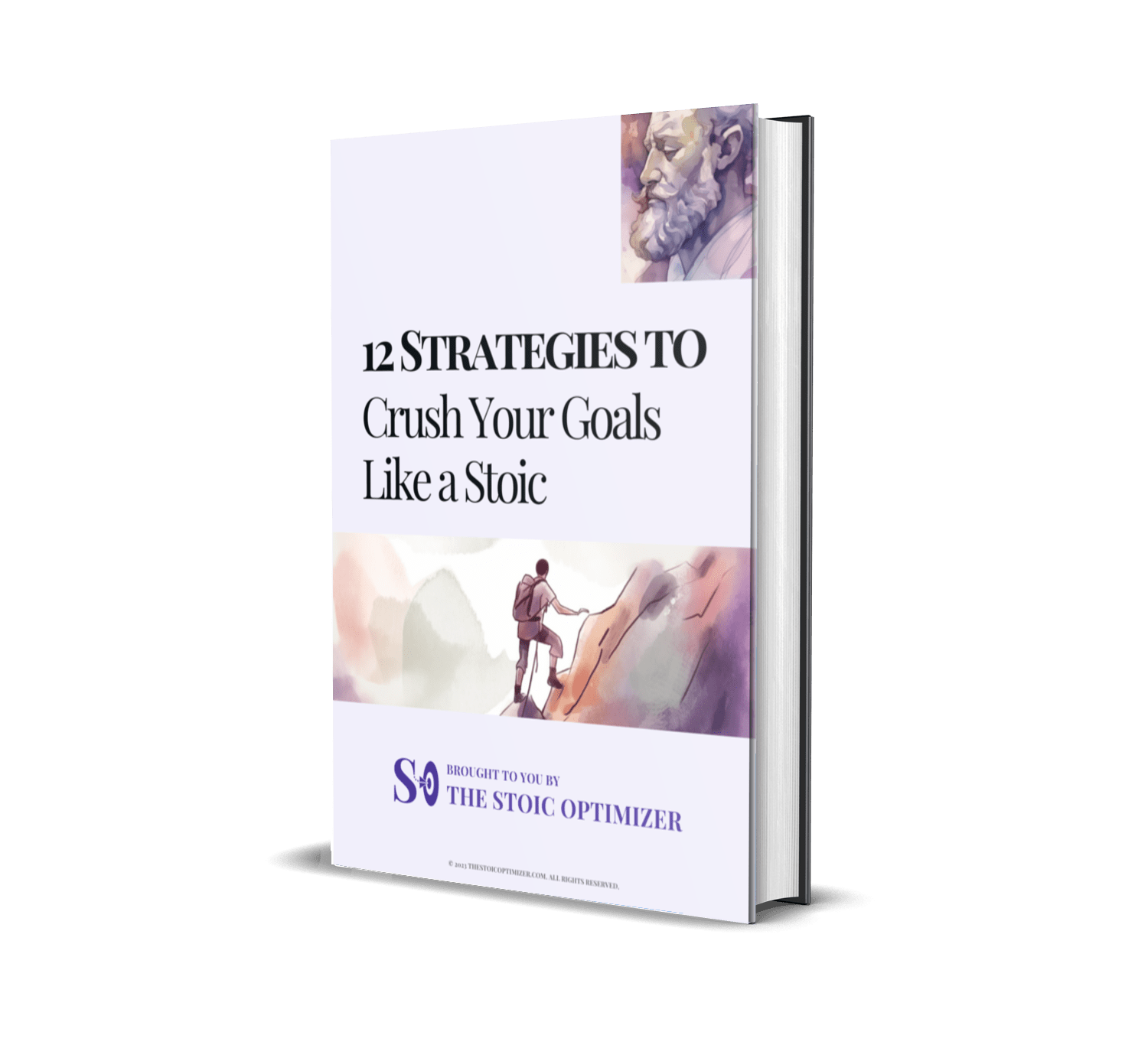 Ebook Cover - 12 Strategies to Crush Your Goals Like a Stoic